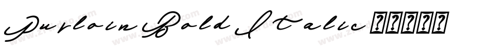 Purloin Bold Italic字体转换